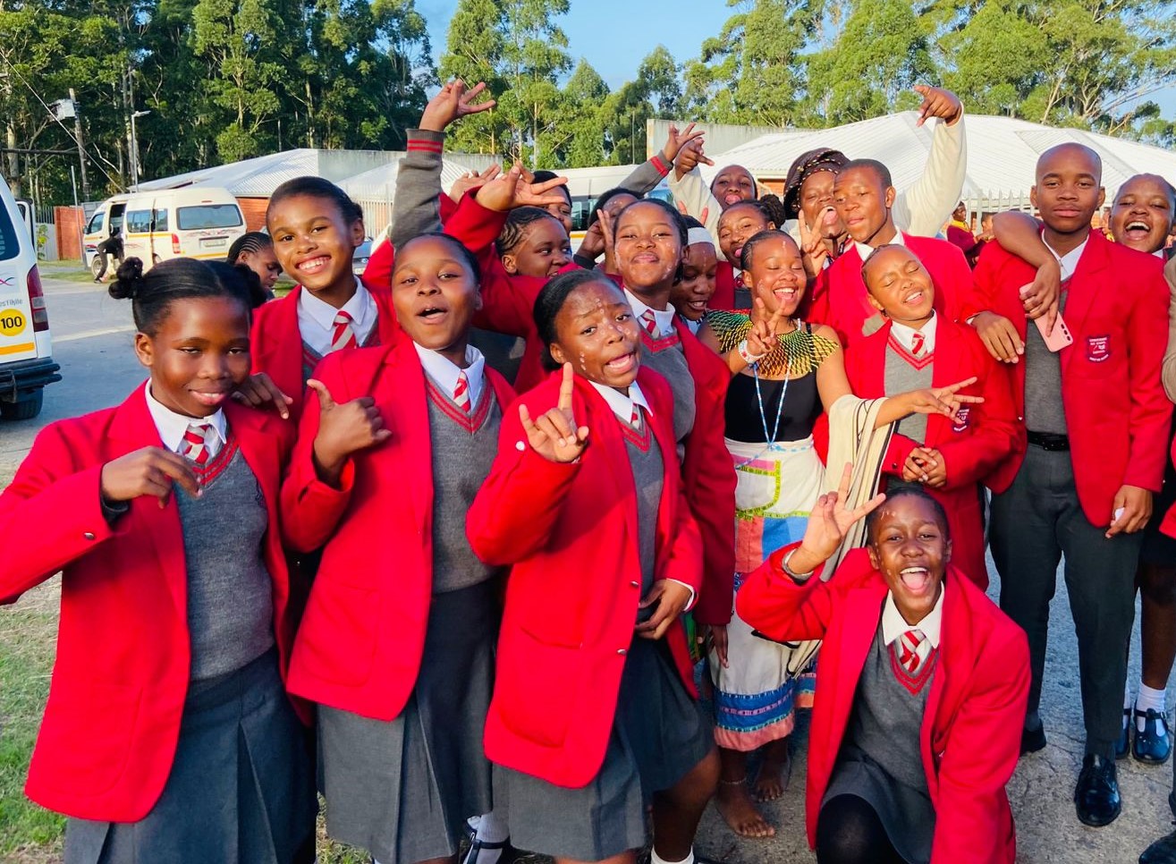 Learners at Luzukolwakhe